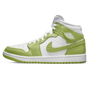 Air Jordan 1 Mid SE Wmns 'Green Python'