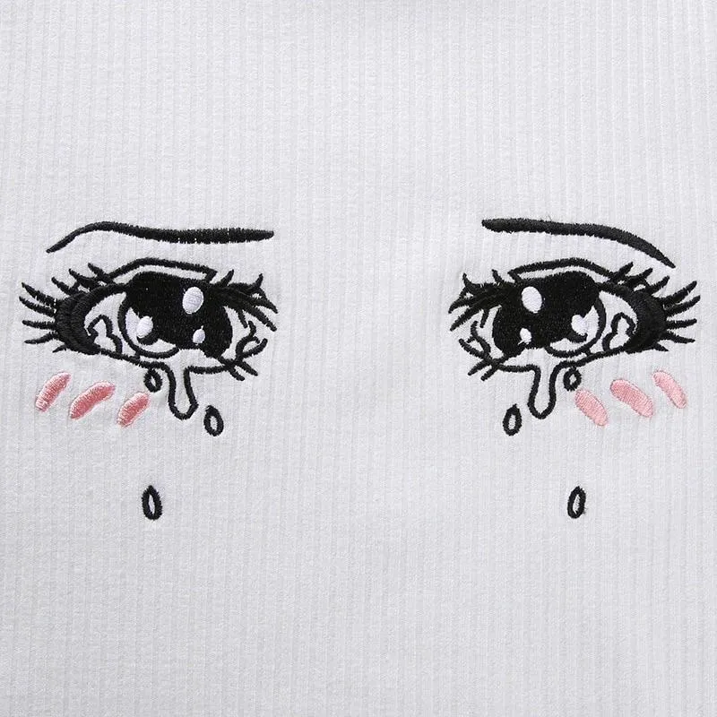Anime Eyes Crop Top🌸