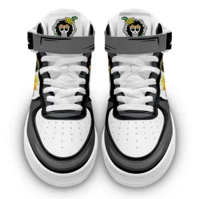 Brook Sneakers Air Mid OP Custom Anime Shoes