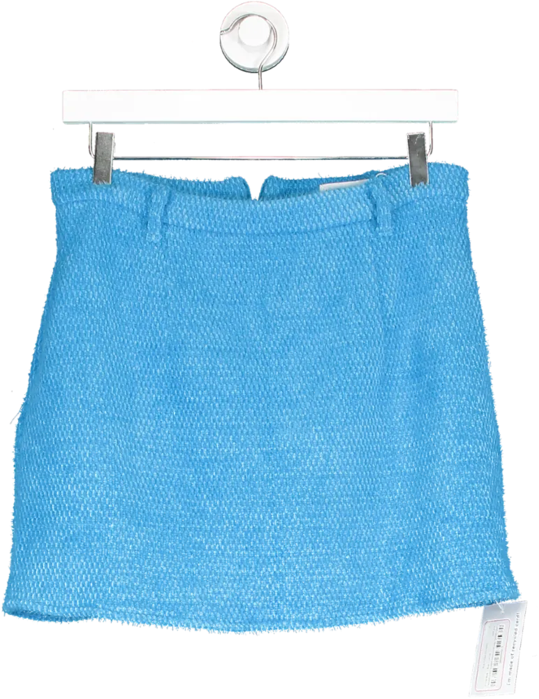 In The Style Blue Knitted Mini Skirt UK 10