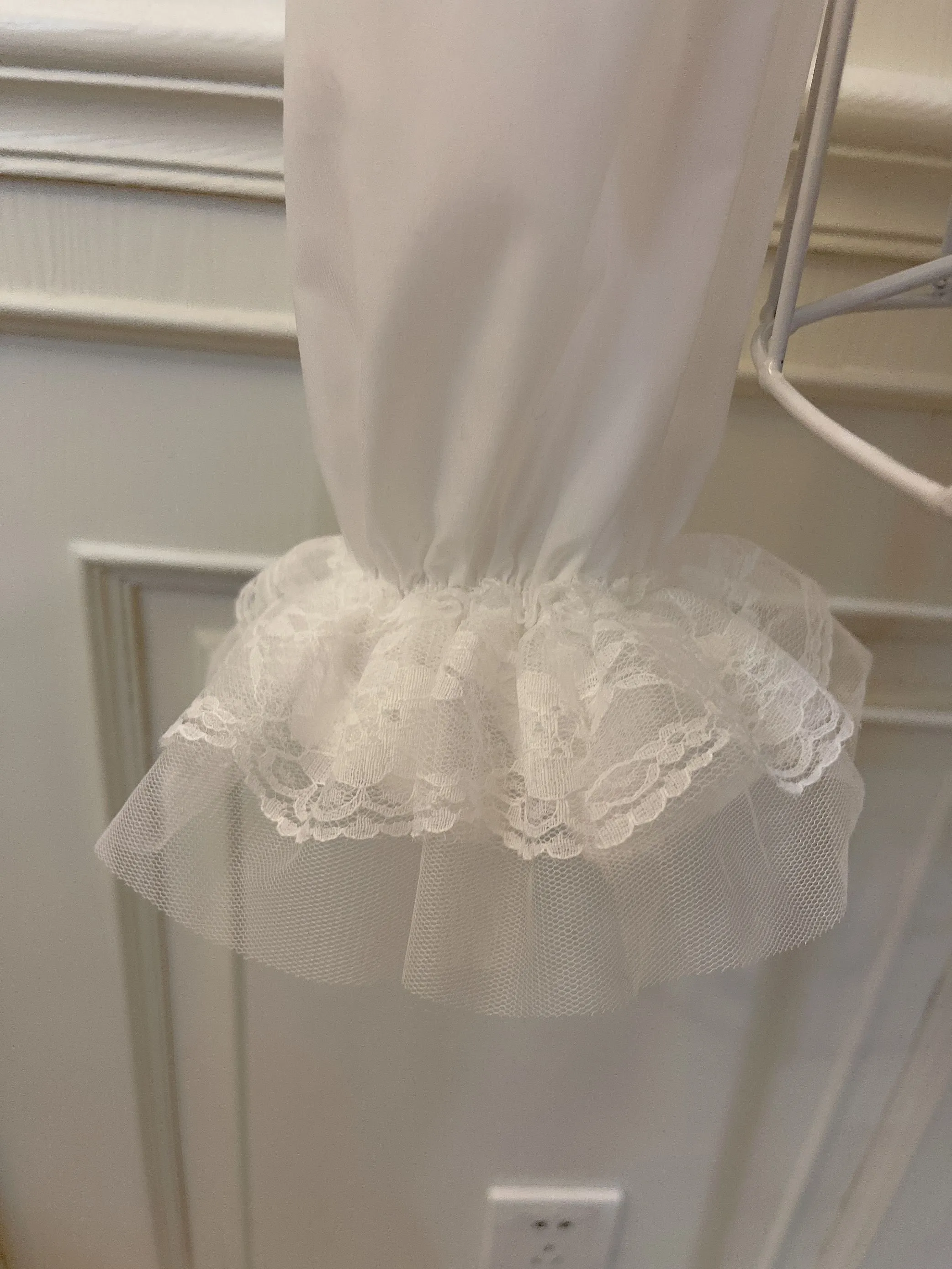 Sweetheart Princess Rose White Trumpet Sleeve Shirt & Mini Skirt Two Piece Set