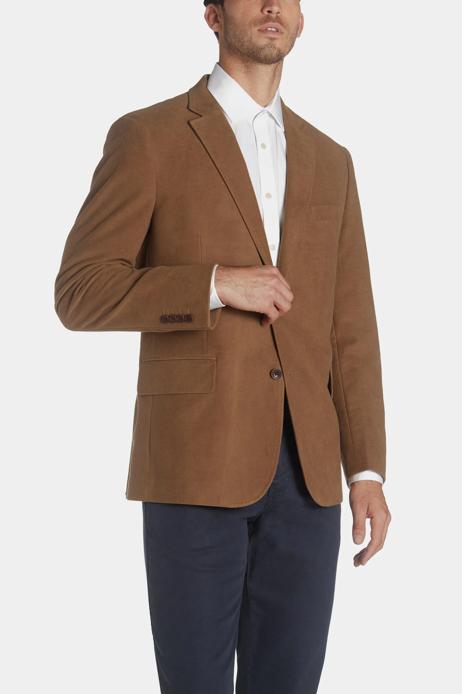Tan Italian Moleskin Jacket