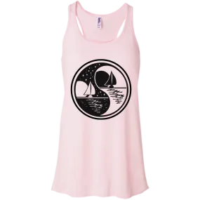 Yin Yang Bella Canvas Flowy Racerback Tank